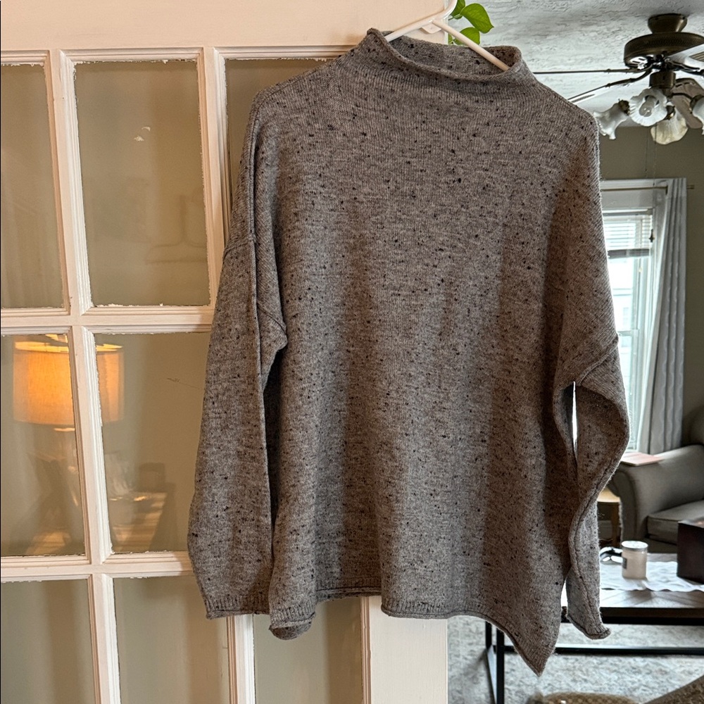 Madewell Gray Turtleneck Sweater
